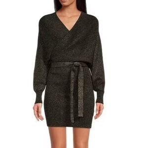 Gianni Bini Metallic Sweater Dress